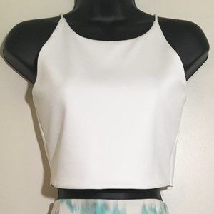 White crop top